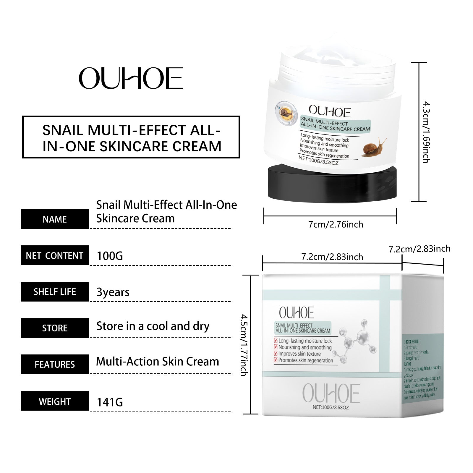 Snail Face repairing moisturizer